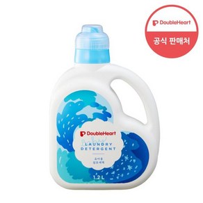 더블하트 유아용 섬유세제 본품 1200ml, 4개