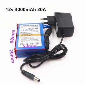 충전식 휴대용 리튬 폴리머 배터리 팩 CCTV 카메라 무선 송신기용 DC1298A 12V 9800mAh