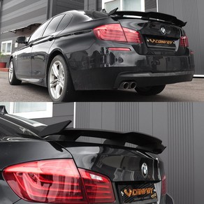 콘보이 BMW 5시리즈F10 GT윙 스포일러 버전3 리어몰딩 에어로파츠 자동차 용품, 블랙카본, BMW-5시리즈F10