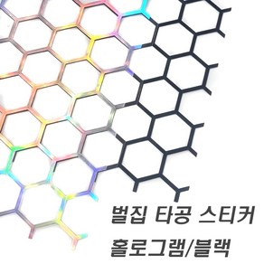 자동차 벌집 타공 라이트 필름 스티커 햇빛가리개 육각 유리타공 데루등 리어램프 후미등 튜닝, 블랙, 1개