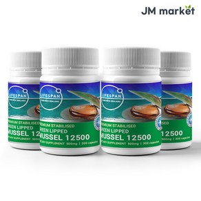 라이프스팬 프리미엄 초록입홍합분말 12500mg 뉴질랜드 직배송, 4개, 300정