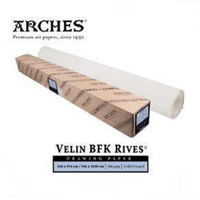 [아르쉬] BFK Rives 판화지 드로잉지 300g 리얼코튼 롤지 (106x914cm)