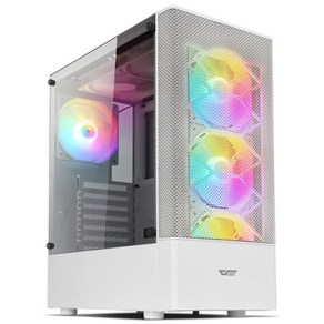 [darkFlash] DK200 RGB 강화유리 [미들타워] [화이트]