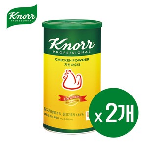 Kno 크노르 치킨파우더 치킨스톡 분말 1kg, 2개