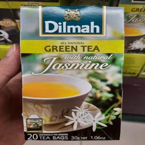 Dilmah Geen Tea Jasmine 딜마 녹차(쟈스민) 30g, 1개, 1.5g, 20개입