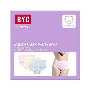 [BYC] 부인용 여성 삼각팬티 3매입 세트