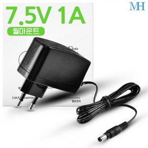 명호전자 7.5V1A 아답터 벽걸이형(ANY0701W-NI) DC 7.5V 1A 어댑터, 7.5V1A 아답터(벽걸이형), 1개