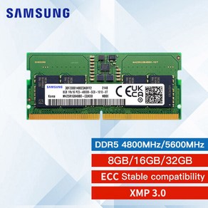 삼성 DDR5 RAM 4800MHz 5600MHz 8GB 16GB 32GB SODIMM CL40 1.1V SO-DIMM 262 핀 노트북 RAM 메모리 모듈, 한개옵션5, 한개옵션4, 한개옵션3, 한개옵션2, 한개옵션1, 03 16GB 5600MHz