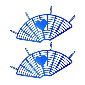 뒷좌석 안전망 액세서리 핀치 방지 발 보호 보드 자전거 성인 자전거를위한 휴대용 좌석 보호망, 50cmx22.5cm, 플라스틱, 푸른, 1개