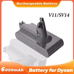 다이슨 V11 SV14 시리즈용 충전식 배터리 25.2V 6000mAh 적합한 진공 청소기 교체 배터리 V11 970145-0, 01 CHINA, 01 1pcs 6.0Ah