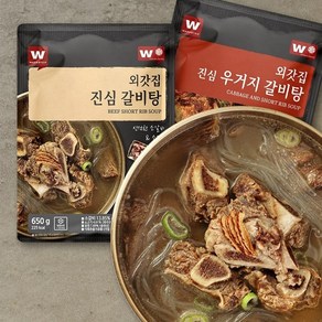 외갓집 [외갓집] 진심 갈비탕 650g X 2팩+우거지 2팩, 1개