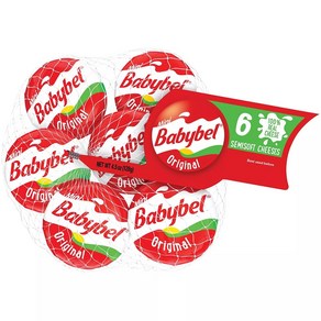 [미국직배송]미니 베이비벨 스낵 치즈 오리지날 6개입x21g Mini Babybel Oiginal Cheese, 21g, 1개