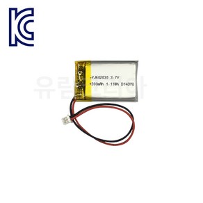 YJ 리튬폴리머배터리 YJ602030 300mAh KC인증 충전지, 1개, 1개입