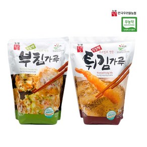 우리밀 농협 무농약 친환경 부침가루 + 튀김가루, 1개, 1kg