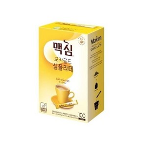 [KT알파쇼핑]맥심 모카골드 믹스커피 심플라떼 라이트크림100T (W9AC8BC), 10.5g, 100개입, 1개