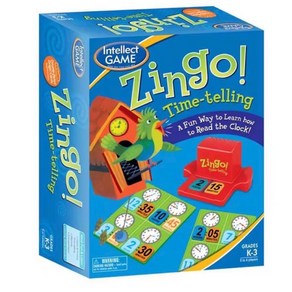 빙고징고 시계보는 법 배우는 타임텔링 보드게임 Zingo Time Telling Game, 상세페이지 참조, 1개