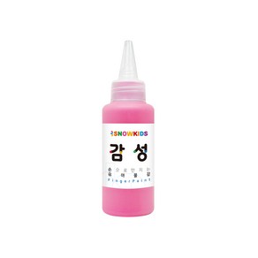 감성물감 70ml 낱색 스노우키즈 핑거페인트 유아물감 촉감놀이 미술놀이 물감놀이, 1개, 감성물감 70ml 분홍, 전체색:분홍, 상세 설명 참조, 전체색:분홍