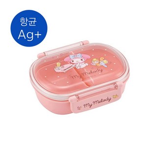 마이멜로디 뮤직 돔형1단라운드 도시락 360ml