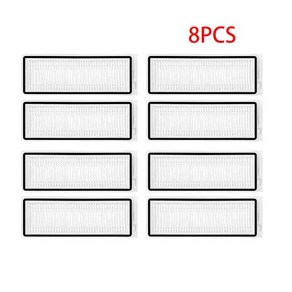 Qihoo 360 S6 Po S9 X95 로봇 진공 청소기 호환 부품 HEPA 필터 중앙 롤 메인 브러시 사이드 걸레 천, 8PCS filte, 03 8PCS filte, 1개