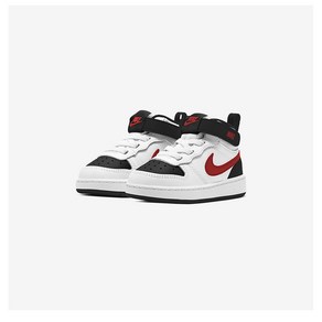 나이키 베이비 아기신발 카비 화이트레드 Nike Baby Court Borough Mid 2 white/red