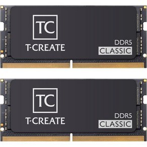 TEAMGROUP T-Ceate Classic DDR5 SODIMM 2x16GB 5600MHz (PC5-44800) CL46 하이닉스 IC 노트북 메모리 모듈 램 - CTCCD5, 64GB(32GBx2)_DDR5-5200MHz CL42, 2개