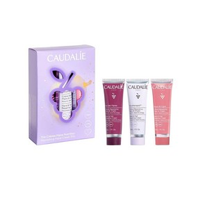 꼬달리 Caudalie 핸드 크림 트리오 세트: 시어 버터와 포도씨 오일이 풍부한 수분 공급 및 영양 앤 네일 리페어링