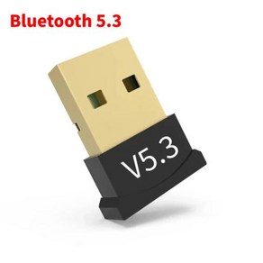 블루투스동글5.3 동글이 5.1 PC용 블루투스 54 어댑터 USB 리시버 스피커용 무선 마우스 키보드 오디오 송신기, BT 5.3 1, 7) BT 5.3 Black