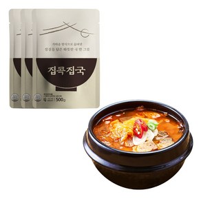 집콕집국 김치찌개 500g, 3개