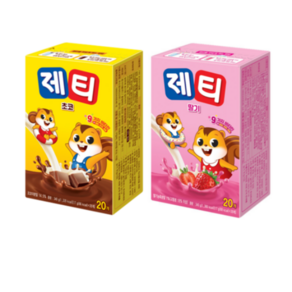9가지 비타민 칼슘 철분 졔티 초코맛+ 딸기맛 각, 1개