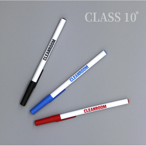 CLEANROOM BALL PEN 클린룸 볼펜 크린룸볼펜 클래스10사용가능 1다스(12자루) 색상(검정 파랑 빨강) 미국산 COLRUMBIA PRINTING