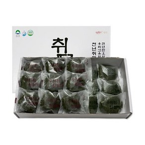 [푸드맛남] 강원도 정선 수리취떡 혼합 1.5kg 30개(인절미15/찹쌀떡15/선물포장), 30개