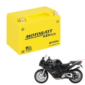 모토뱃젤 오토바이배터리 MTX12 12V 12AH YTX12-BS YTX14-BS 밧데리, 1개, BMW F800ST