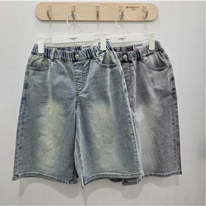 [행텐주니어] 모다시흥 풀밴딩 버뮤다핏 데님 하프팬츠 청반바지 14520-156-401-10