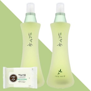 설국화 향기 샤워코롱 시원한 허브향 150ml 2개(+하늘선물 물티슈 10매)