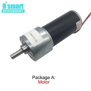 감속기 고속 엔진 12 볼트 모터 기어 3157 감속 DC JGB37 고토크 BRINGSMART 가역 24V, 12v 1270pm, package J