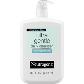 Neutogena 뉴트로지나 울트라 젠틀 포밍 앤 하이드레이팅 페이스 워시 민감성용, 2개, 473ml