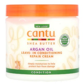 Cantu 아르간 오일 리브인 컨디셔닝 리페어 크림 473.2ml (16온스), 1개