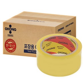 오공본드 OPP 박스테이프 중포장 아크릴타입 40m x 48mm, 10개, 투명