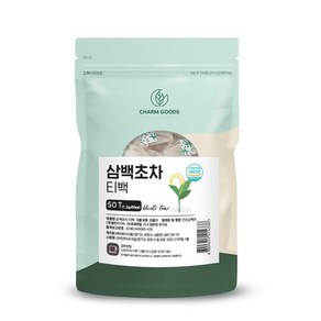 삼백초 차 티백 50티백 피라미드 티백망 해썹 인증 건조 건강차 전통차 음료 따뜻한 온차 향 좋은점 카페 가정 사무실 교무실 교실 차좋아하는사람 모임 성탄절 연말연시 크리스마스, 1개, 50개입, 1.2g