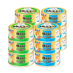 네코(NEKKO) 골드캔 참치 크리미 SET (85g x 12개), 2종 콤보(85gX12개), 85g, 12개