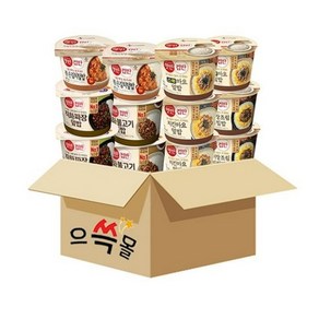 햇반컵반 6종 세트 (직화불고기 직화볶음짜장 볶은김치 스팸마요 버터장조림 치킨마요) x2개, 1세트