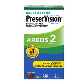 PeseVision 바슈롬 프리저비전 Aeds 2 눈영양제 120정 루테인, 1개, 210정