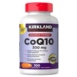 Kikland CoQ10 커클랜드 코큐텐 300mg 100정, 1개