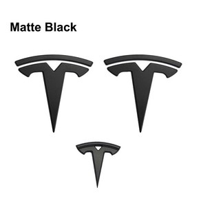 테슬라 모델 X S Y 자동차 장식 스티커 스티어링 휠 및 트렁크 3 개, 1개