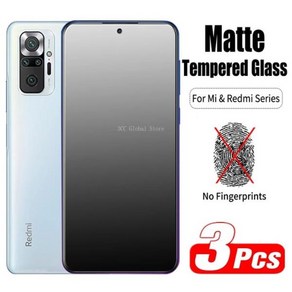 레드미 노트 10 9 8 프로 8T 11 포코 X3 M3 M4 F3 프로스트 화면 보호기 매트 보호 유리 3 개, 01 Matte Tempeed Glass, 09 Fo Redmi 10