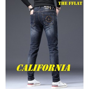 남성 명품 청바지 명품 수입 팬츠 자수 청바지 프리미엄진 오리지널 브랜드 California 9209 the fflat