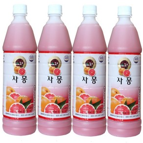 청솔 자몽 음료베이스, 835ml × 4개, 835ml, 4개