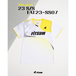 [FITSUM] 핏섬 신상티셔츠 경기복티셔츠 FAT23-SS07(남성) FAT23-SS17(여성) 옐로우컬러 배드민턴&탁구&볼링&스쿼시&테니스&스포츠&라온스포츠