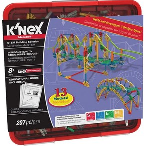 KNEX 교육 간단한 기계 소개 기어 세트 198피스 35학년 공학 장난감, Bidges, 1개