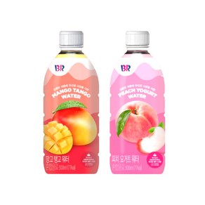 베스킨라빈스 망고탱고워터 피치요거트워터 500ml 각 6입